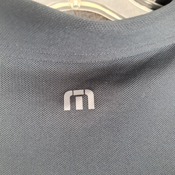 Travis Mathew Polo Shirt Mens XL Black Gray Golf Pima Cotton Blend Short Sleeve - Picture 6 of 12